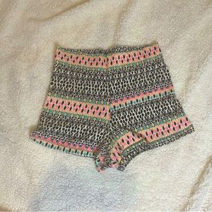 Cotton Spandex Patterned Shorts (JUN-SM)